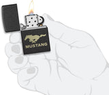Zippo Ford Mustang Black Crackle 49827