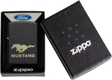 Zippo Ford Mustang Black Crackle 49827