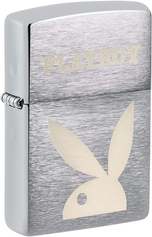 Zippo Playboy Rabbit Head Brushed Chrome 49831