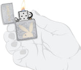 Zippo Playboy Rabbit Head Brushed Chrome 49831
