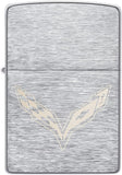 Zippo Chevrolet Corvette Logo Brushed Chrome 49832