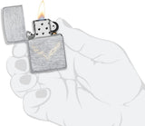 Zippo Chevrolet Corvette Logo Brushed Chrome 49832