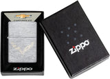 Zippo Chevrolet Corvette Logo Brushed Chrome 49832