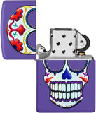 Zippo Suger Skull Design Purple Matte 49859