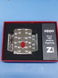 Zippo Stylish Pattern MultiCut Deep Carve High Polish Chrome Armor 49881