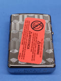 Zippo Stylish Pattern MultiCut Deep Carve High Polish Chrome Armor 49881