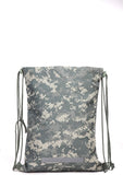 Tactical Heavy Duty Drawstring Backpack Army Military Sack (ACU 08059) in Digital Camouflage