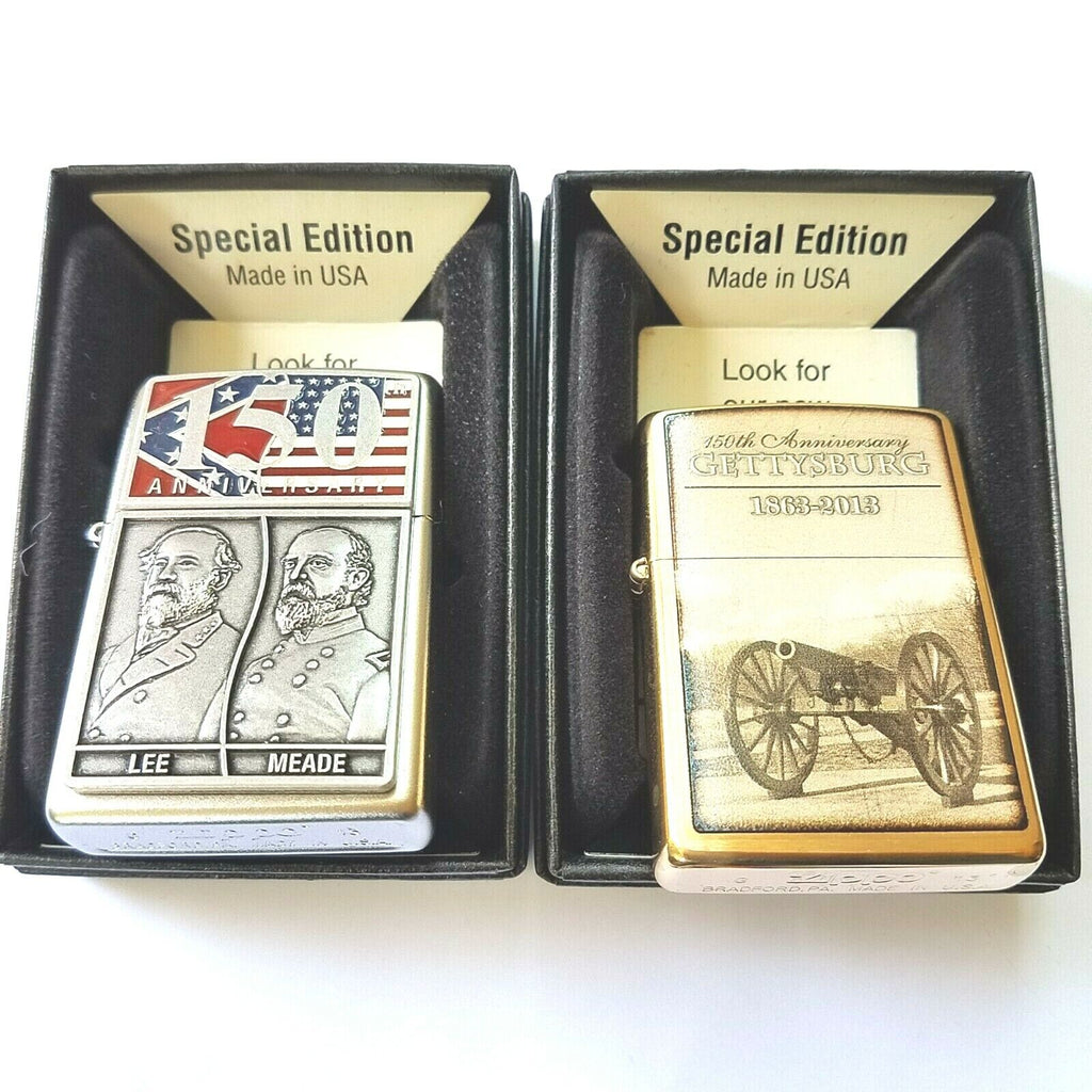 Zippo two pieces per set zippo Gettysburg 150th Anniversary Zippo two pieces per set zippo Gettysburg 150th Anniversary