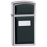 Zippo Slim Ultralite Black Emblem High Polish Chrome 1655
