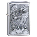 Zippo Harley-Davidson Eagle Emblem Brushed Chrome 200HD.H231