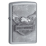 Zippo Harley-Davidson Logo with Wings Emblem Street Chrome 20230