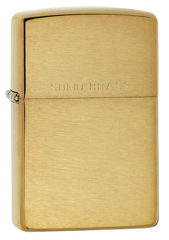 Zippo Solid Brass with Solid Brass Engraved 204