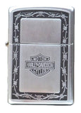Zippo Harley Davidson Barbed Wire Satin Chrome 205HD.H326