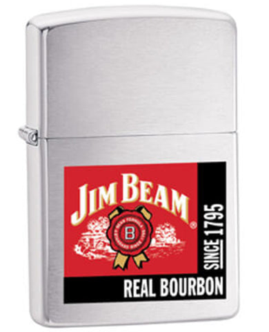 Zippo Jim Beam Real Bourbon Brushed Chrome 20635