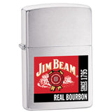 Zippo Jim Beam Real Bourbon Brushed Chrome 20635