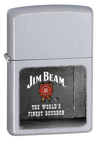 Zippo Jim Beam Rosette Satin Chrome 21018