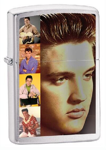 Zippo Elvis Memories Brushed Chrome 21021