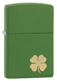 Zippo Four Leaf Clover Green Matte 21032