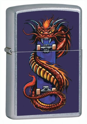 Zippo Skate Dragon American Hardcore Street Chrome 21215