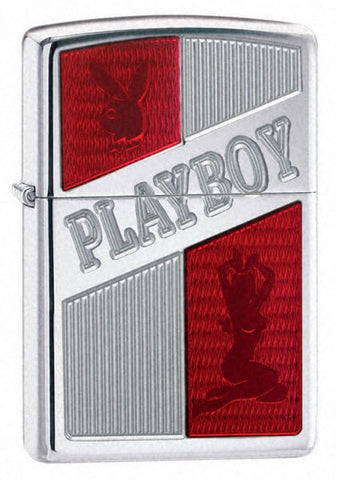 Zippo Playboy Armor Ruby Red High Polish Chrome 21239