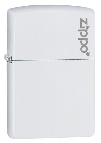 Zippo White Matte with Logo 214ZL