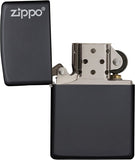 Zippo Black Matte with Logo 218ZL