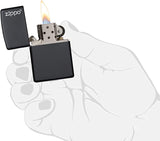 Zippo Black Matte with Logo 218ZL