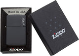 Zippo Black Matte with Logo 218ZL