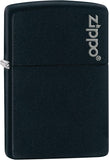 Zippo Black Matte with Logo 218ZL