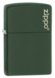 Zippo Green Matte with Logo 221ZL