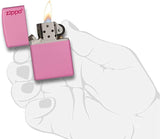 Zippo Pink Matte with Logo 238ZL