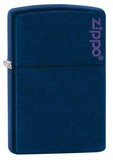 Zippo Navy Matte with Logo 239ZL