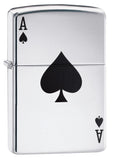Zippo Lucky Ace High Polish Chrome 24011