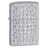 Zippo Cut Glass Satin Chrome 24013