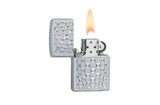 Zippo Cut Glass Satin Chrome 24013