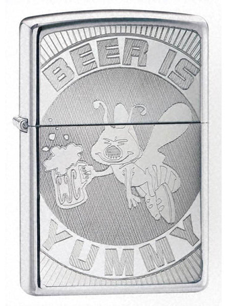 Zippo Beer is Yummy High Polish Chrome 24047