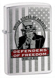 Zippo Defenders of Freedom Brushed Chrome 24185