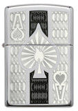 Zippo Ace of Spades High Polish Chrome 24196