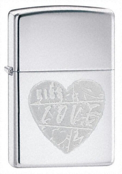 Zippo For the Love of Chrome High Polish Chrome 24198