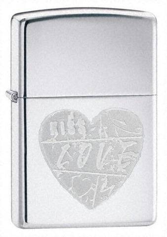 Zippo For the Love of Chrome High Polish Chrome 24198