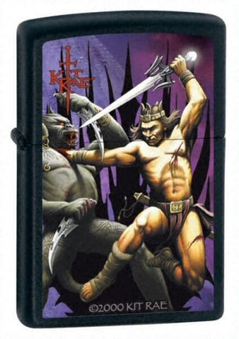 Zippo Kit Rae Barlodir Slays Shadow Black Matte 24285