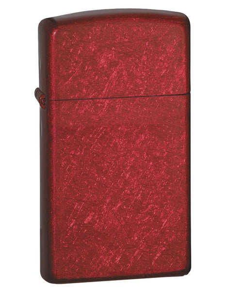 Zippo Candy Apple Red Slim 24319(a scratch on left corner)