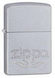 Zippo Scroll Satin Chrome 24335