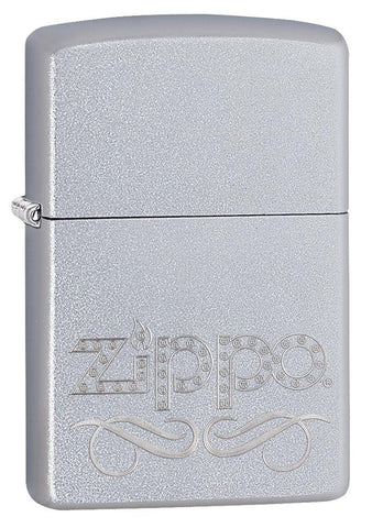 Zippo Scroll Satin Chrome 24335