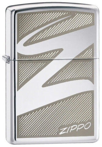 Zippo Windswept Z High Polish Chrome 24461