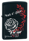Zippo Tattoo Art Rose Black Matte 24556