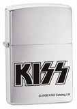 Zippo Kiss Logo Brushed Chrome 24565