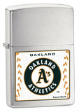 Zippo MLB Oakland Athletics Brushed Chrome 24599