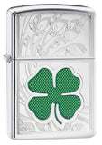 Zippo Clover High Polish Chrome 24699