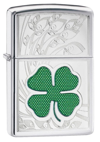Zippo Clover High Polish Chrome 24699